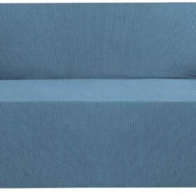 Stretch Slip Covers for Sofas/Couches Sofa Slipcovers for Living Room Couch Cover 3 Cushion Sofa Feature Thick Checked Jacquard Fabric with Elastic Bottom, Sofa Large - Dusty Blue
