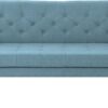 Mid Century Modern Tufted Fabric Sofa, Blue